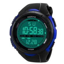 Топ Роскошные брендовые новые модные роскошные Для мужчин с аналоговым и цифровым дисплеем военный армейский Спорт светодиодный Водонепроницаемый наручные часы Reloj A1