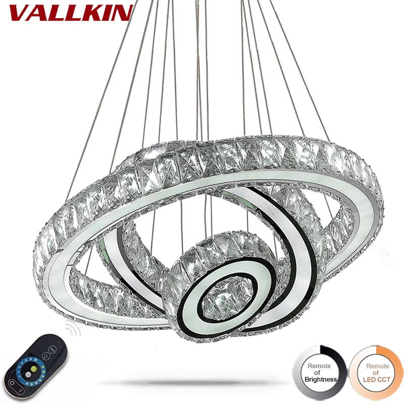 Dimmable Chandelier Indoor LED Crystal Chandeliers Ceiling Fixtures