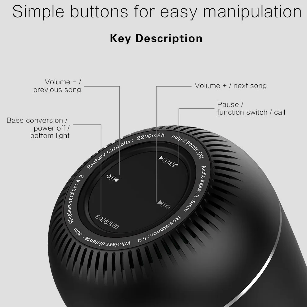 Портативный Настольный компьютер с Bluetooth лучшие беспроводные колонки