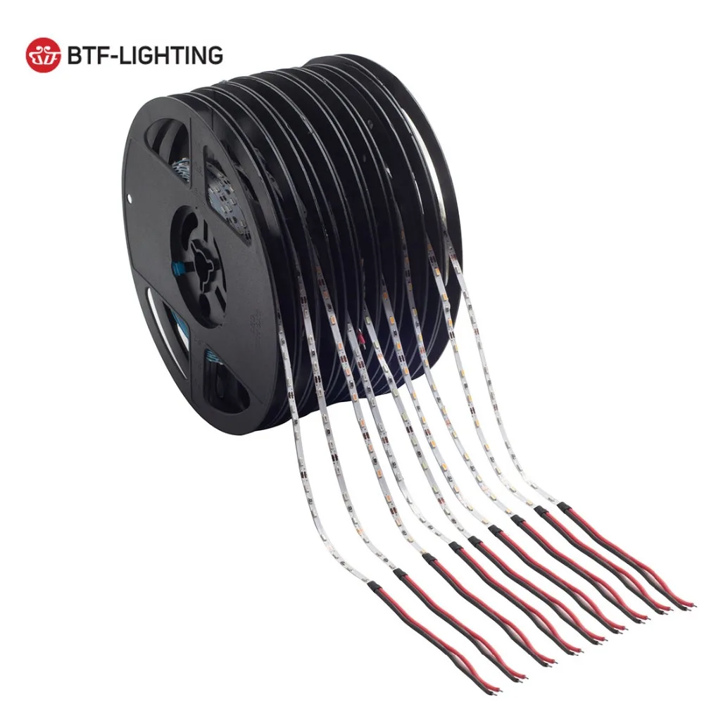 

Wholesale 5M 3014 Led Strip DC12V Highlights 3mm Bandwidth 18LEDs/m 90LEDs Ribbon Lamps Multi-colored LED Tape Bright Light IP30