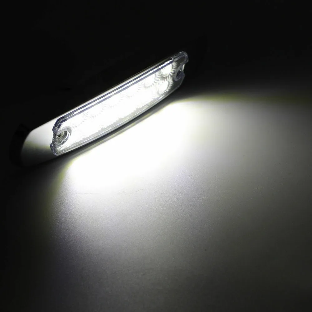 Krator 10 шт. 12 в белый 6,1" светодиодный габаритный светильник 12 Светодиодный Соединительный разъем для прицепа