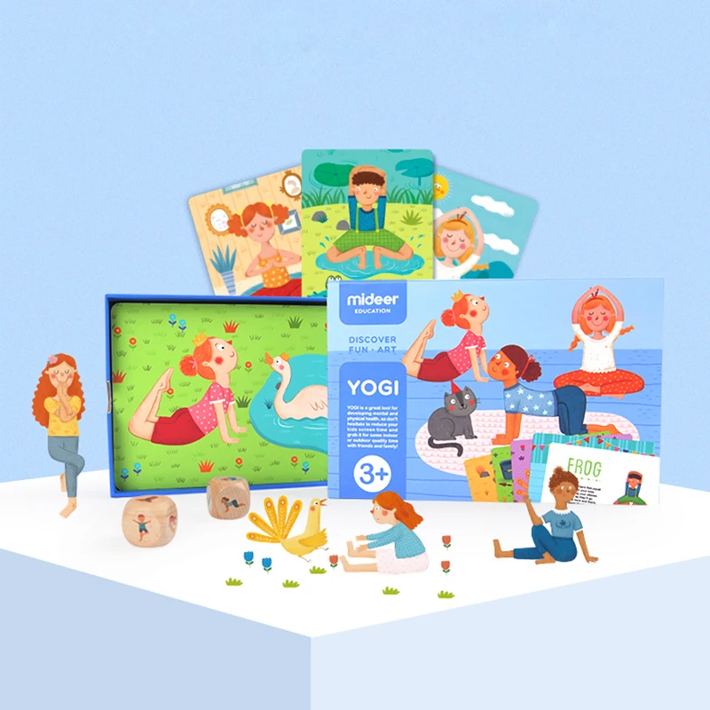 

Child Yoga Game Card Early Learning Cognition Fitness and Body Training Yigo Cards
