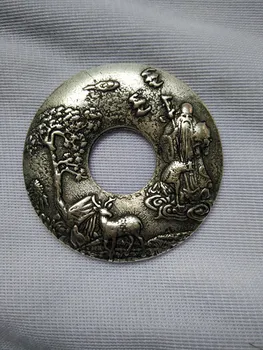 

Antique copper free shipping miscellaneous copper plated gold and silver buckle a