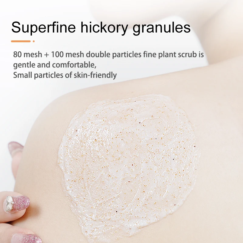 Fonce Hickory Fragrance Body Scrubs 250g Peeling cream Shea Butter Rejuvenation Body Exfoliating Improves Peripheral Keratosis