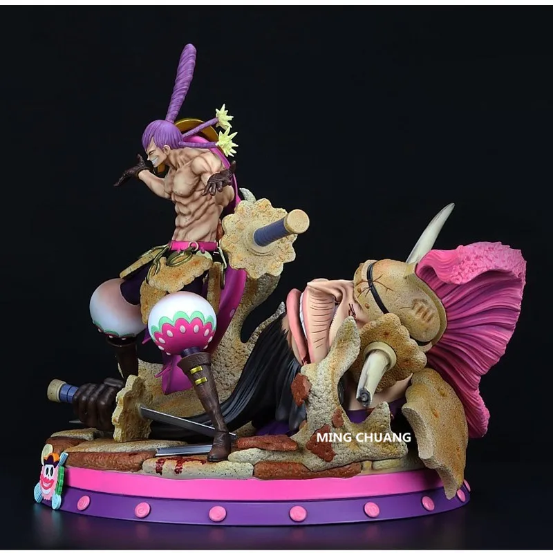 12 One Piece Statue Big Mom Pirates Charlotte Cracker Bust Dessert Three Star Gk Action Figure Collectible Model Toy Box D652 Aliexpress