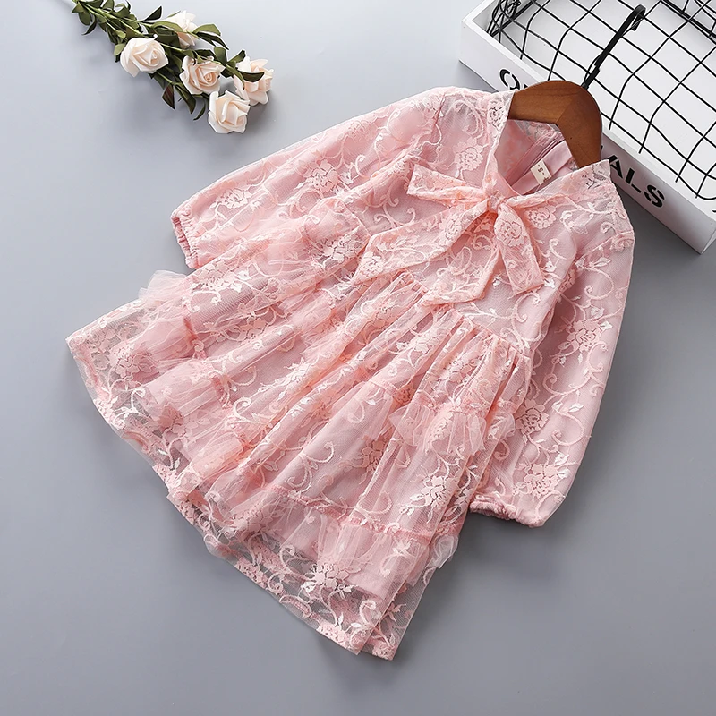 

0-6 years High quality girl dress 2019 spring new fashion European and American style kid children girl clothing princess dress