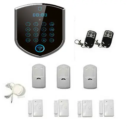 Wireless WIFI GSM GPRS Home Security Alarm System TFT Smart Display Voice Burglar Alarm Support With IOS Android APP