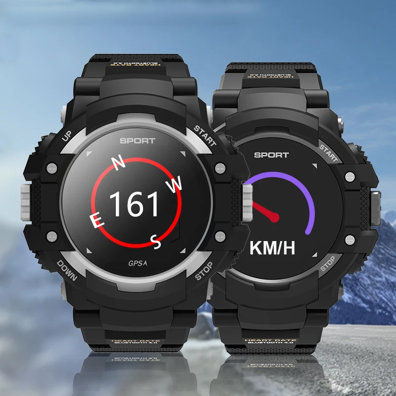 

Fashion Smart Watch Men LED Touch Fitness Military Sports GPS Watch Rubber Outdoors Male Call Climb Smart Wristwatch Android IOS