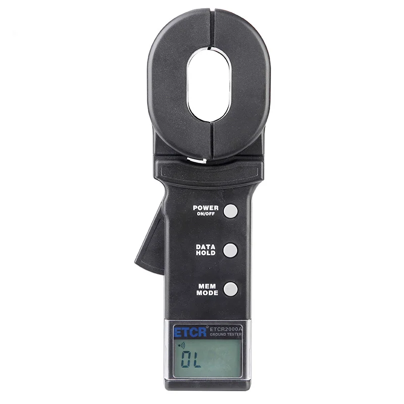 ETCR2000A + цифровой зажим на сопротивление заземления тестер сопротивления цепи
