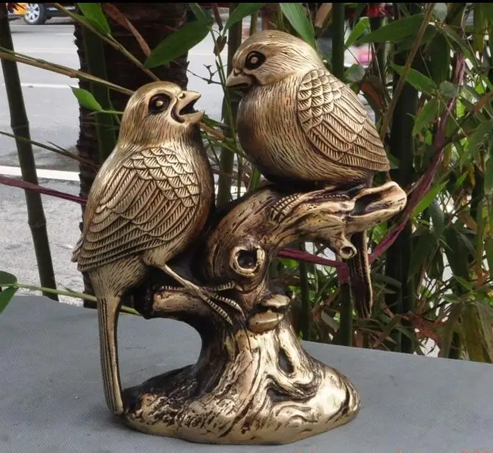 8&quot chinachinesefengshui brasscopper wealth animal lucky Magpie bird luckystatue | Дом и сад