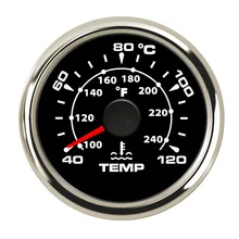 52mm Boat Car Water Temperature Gauge 40~120 Celsius Water Temp Meter  for Auto Motorcycle Thermometer