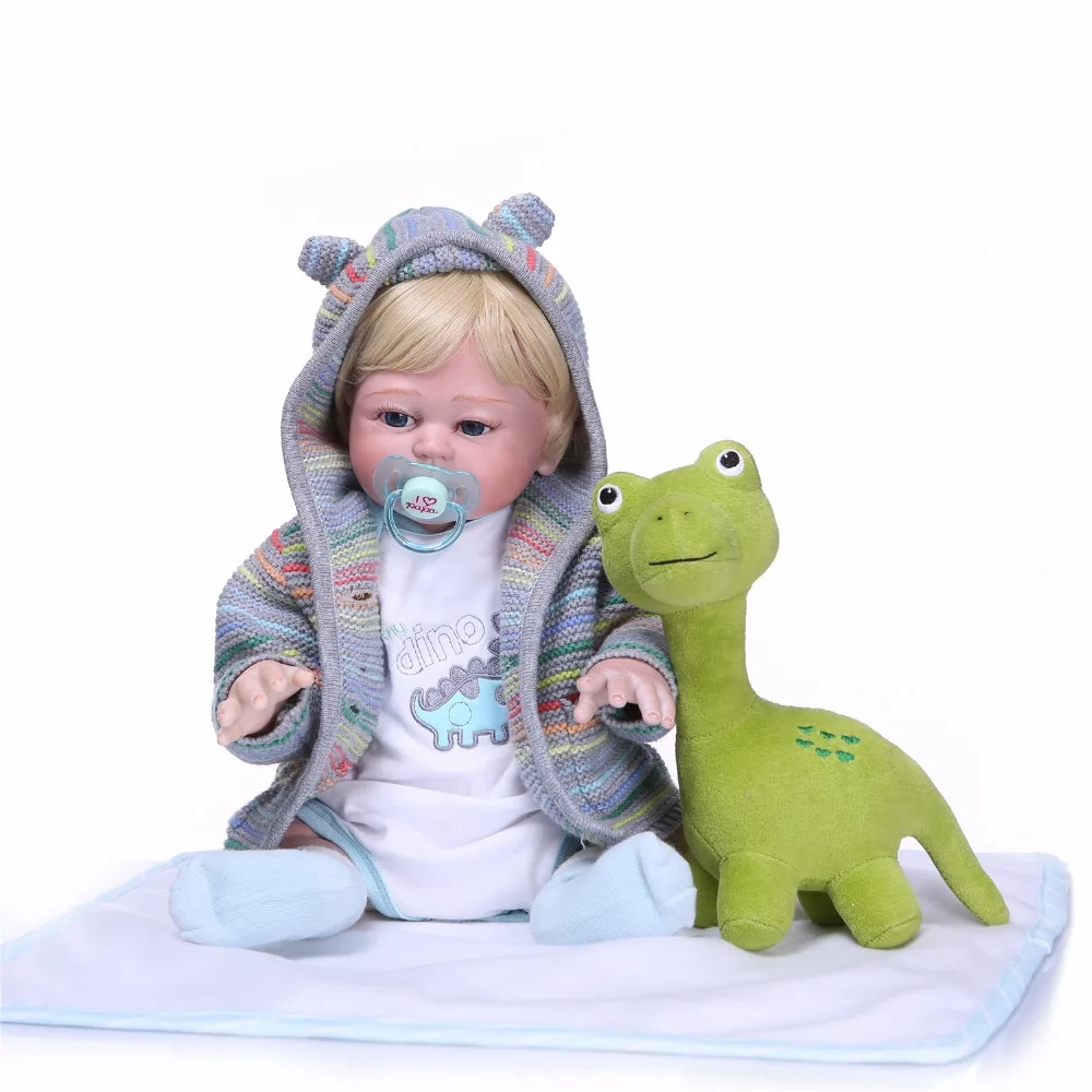 NPKCOLLECTION реалистичные 50 см всего тела силикона Reborn Baby Doll мальчик реалистичной новорожденных Fashion Doll детские игрушки