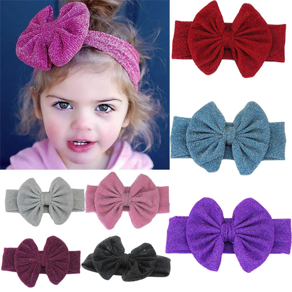 2017 Multicolor Bowknot Headbands Fashion Lovely Girls Baby Bowknot