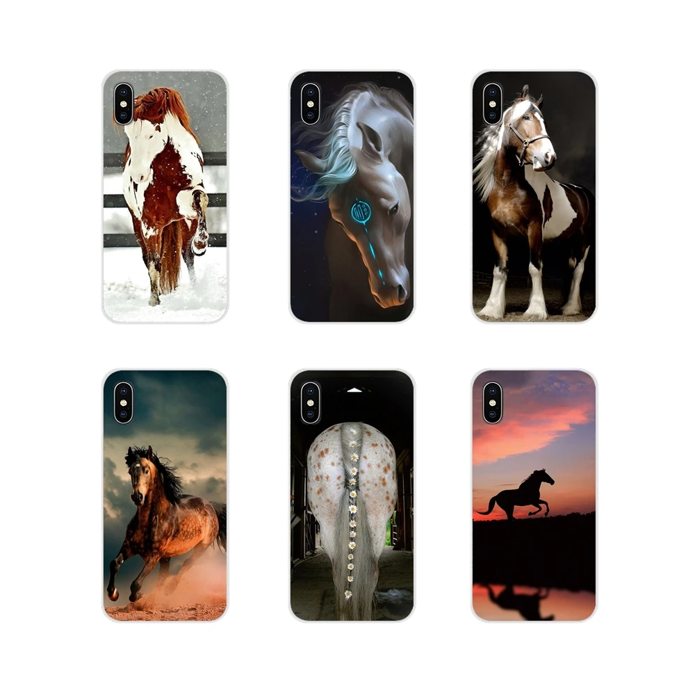 Horse Series Accessories Phone Shell Covers For Apple iPhone X XR XS MAX 4 4S 5 5S 5C SE 6 6S 7 8 Plus ipod touch | Мобильные