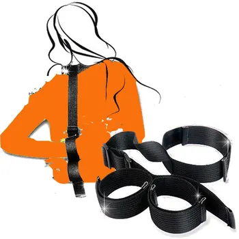 

BDSM Handcuff Sex Toy for woman Fetish Restraint Bondage Strap Sexy sm Collar Neck ring Handcuffs Spreader cop rule play cosplay
