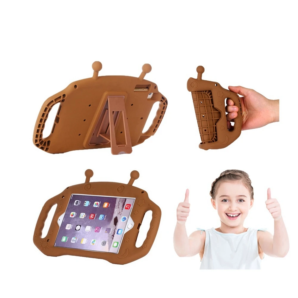 Чехол для iPad Mini 1 2 3 4 5 7,9 дюймов дети Силиконовый противоударный мультфильм инопланетян Ручка Стенд планшет чехол для iPad mini1/2/3/4 чехол