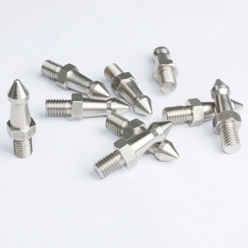 Tripod screw with spike metal M8 thread