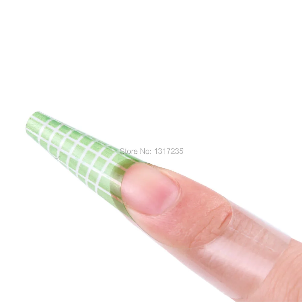 500Pcs/рулон Профессиональный Nail Форма Стикеры УФ гель для ногтей наращивания