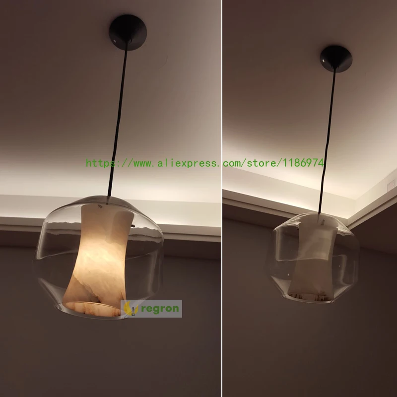 Постмодернистская спальня с прикроватной тумбой Подвесная подвеска Lights Nordic Lamps