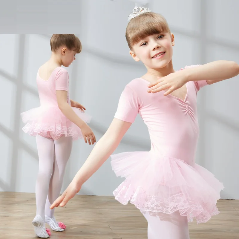 (10 set Top suit&Pant&skirt&Shoes)pink Children's ballet dress uniforms of the girls skirt with