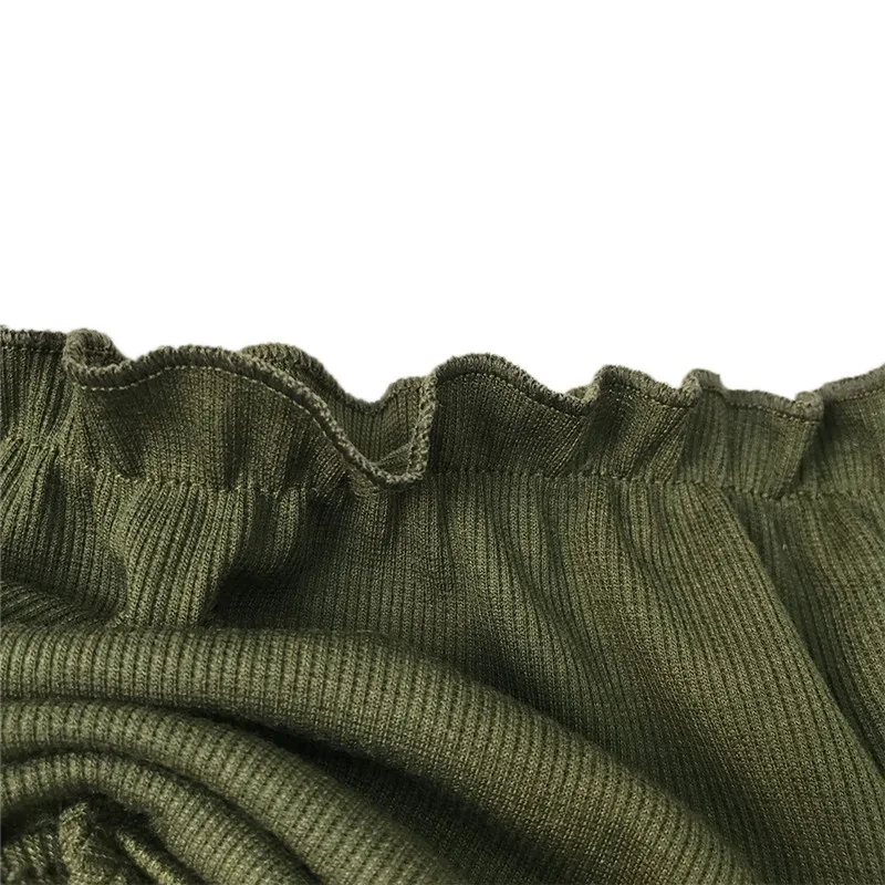 fashion folds autumn sexy strapless crop tops-16
