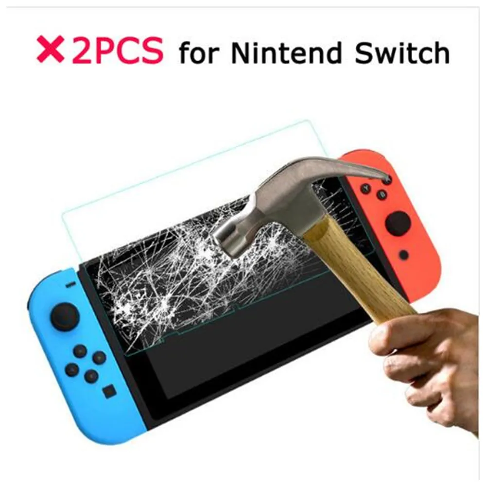 2PCS Tempered Glass for Nintend Switch Screen Protector on Phone Film