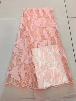 

Wholesale french net lace embroidered lace fabric high quality french lace african fabric for wedding