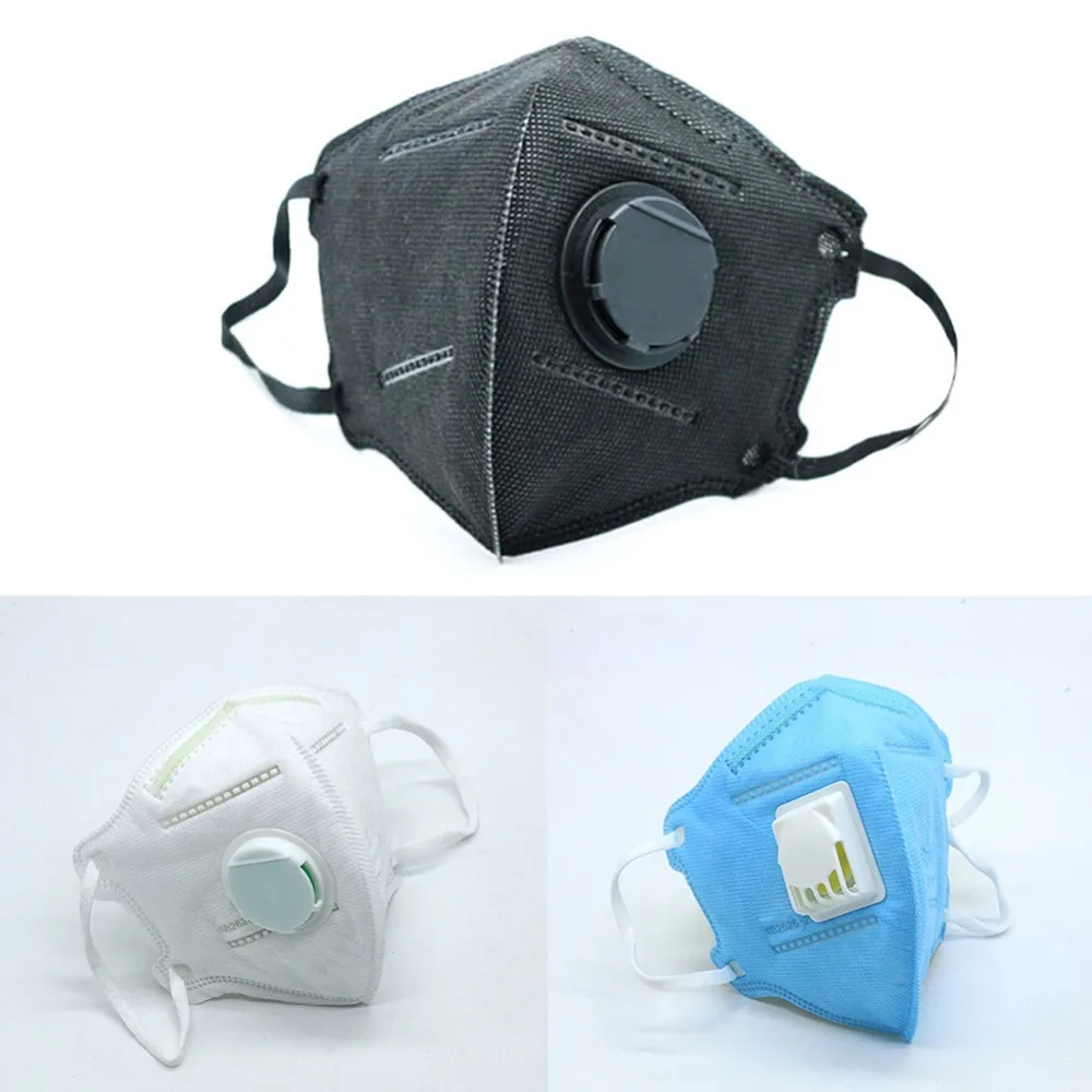 

Anti-haze Mouth Masks With Valve Washable Replaceable Filter Activated Carbon Folding Dust Mask Safety Mask