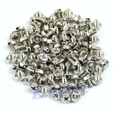 100 шт. зубчатые шестигранные 6/32 чехол для компьютера ПК жесткий диск материнская плата монтажные винты и Прямая поставка