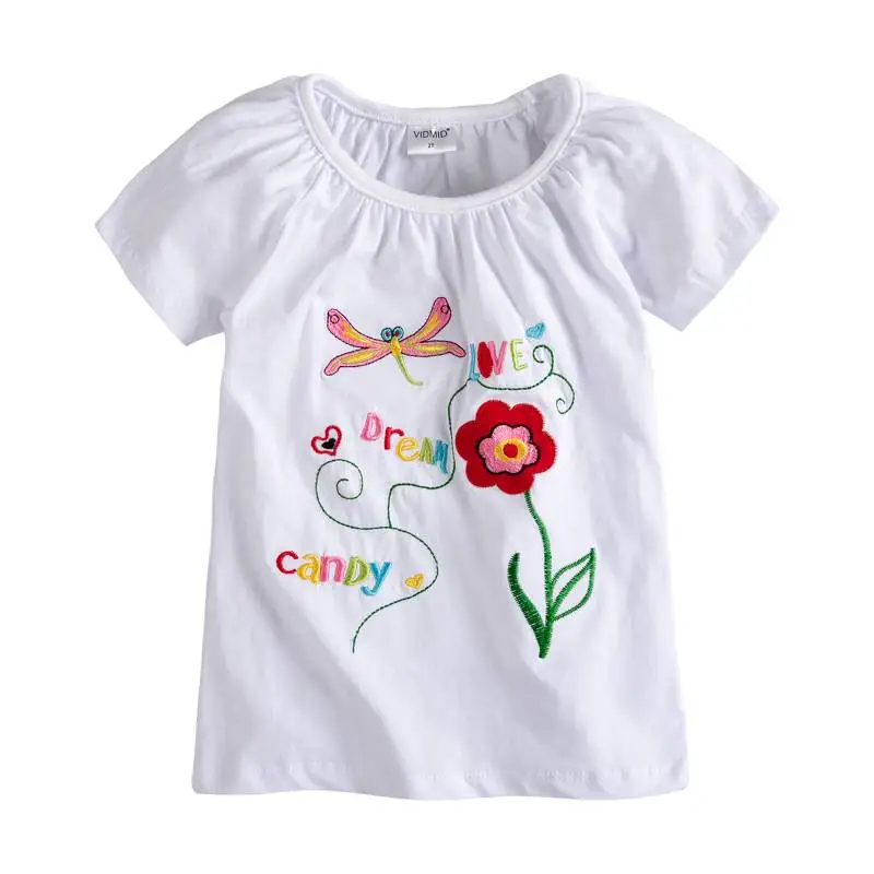 VIDMID font b baby b font Girl t shirt big Girls tees t shirts children blouse