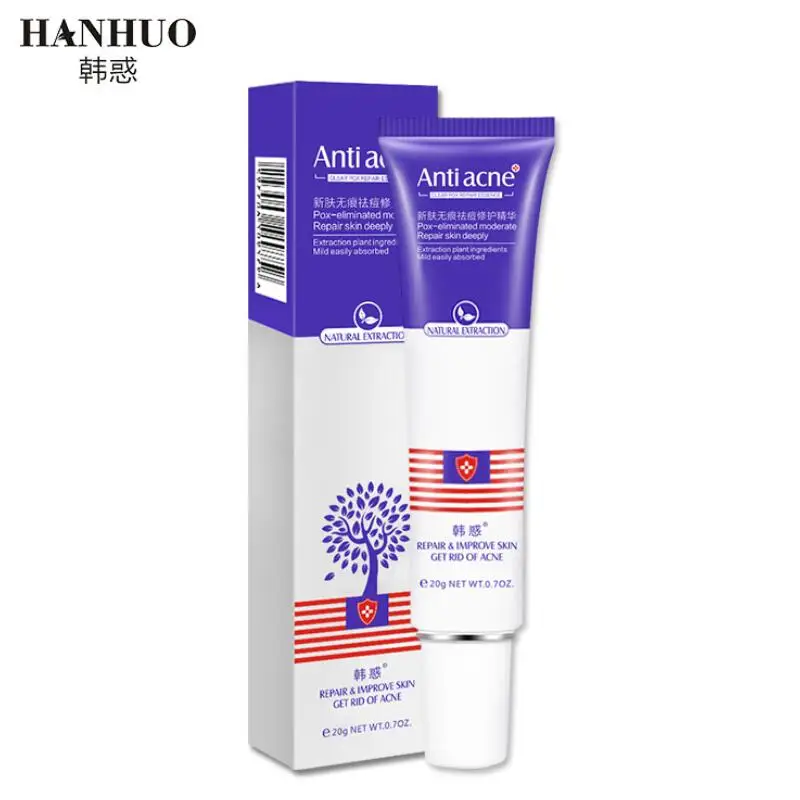 

HANHUO Acne Treatment Cream Anti Acne Cream Oil Control Shrink Pores Acne Scar Remove Repair Face Care