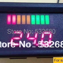 10-бар светодиодный цифровой Батарея метр Индикатор разряда с указанием напряжения для Гольф корзину, электромобиль 12 В 24 В 36 В 48 В 60 В