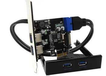 

PCI-E PCIE Express 1x to four USB3.0 computer extended Riser Adapter Cards Conversion wire
