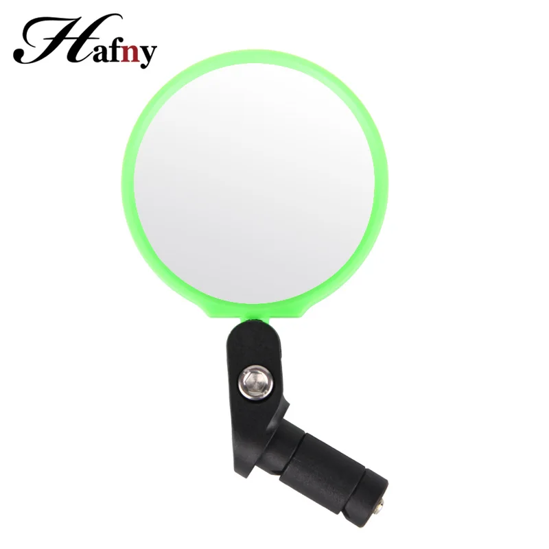 Handlebar End Bike Mirror Steel Lens Cycling Mirror Back Review Mirror For Bicycle Mountain Road Bike Mirror Bicycle Accessories - Цвет: Green 1pc