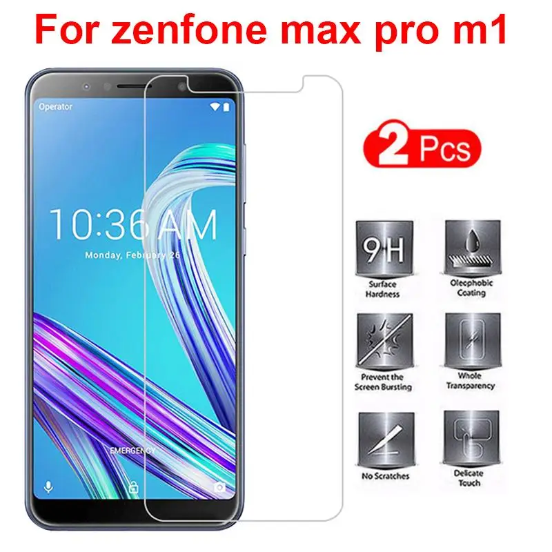 Закаленное стекло для ASUS Zenfone MAX PRO (M1) ZB601KL 2 шт. защитная пленка 9H Взрывозащищенная