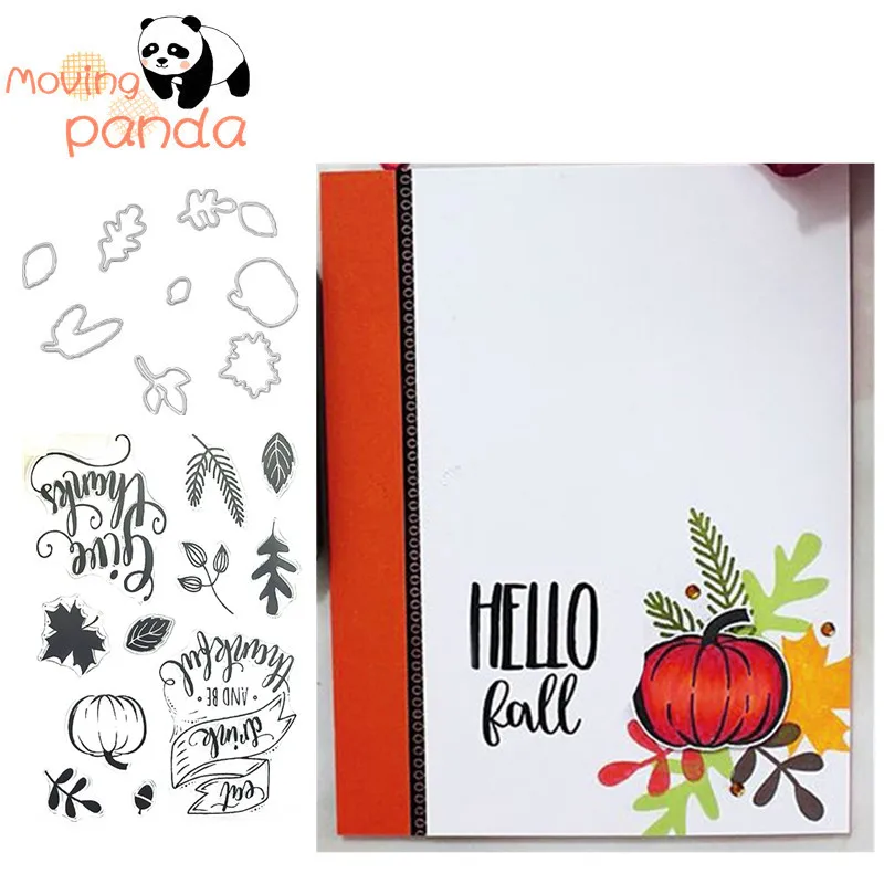 

9PCS pumpkin Metal Cutting Dies Stamp Stencil for DIY Scrapbooking Photo Album Embossing Decorative Craft Die
