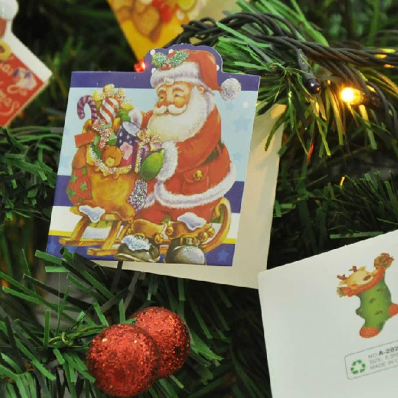 20-pcs-Christmas-tree-accessories-greeting-cards-different-styles-of-Santa-Claus-Mini-greeting-cards -Christmas-gift-Wishing-card-MR0057. (3)