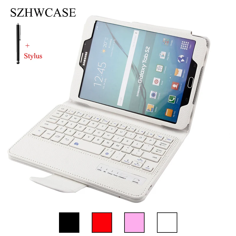 Беспроводной Bluetooth клавиатура для samsung Galaxy Tab S2 8 ''T710 чехол Tablet Флип Стенд кожа