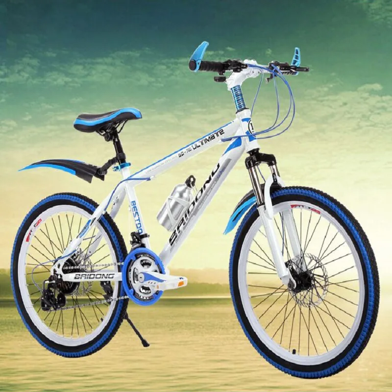 Top 24 speed Mountain Bike  22 inch/24 inch   Double disc brake chain   Spring fork variable speed vehicle 0