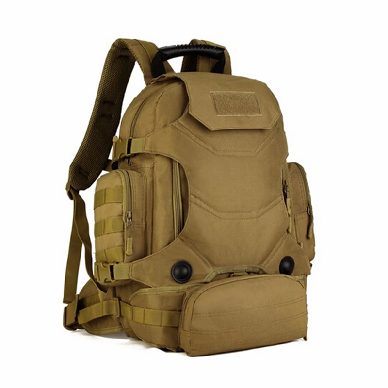 40L Waterproof Nylon Tactics Military MOLLE Assault Backpack Pack 3 Way