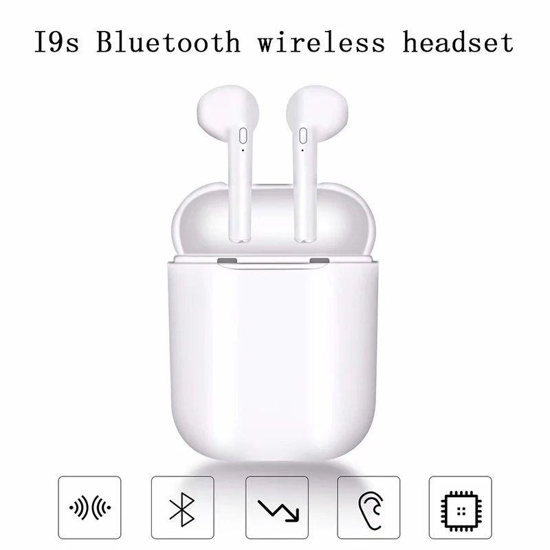 

Hua Eagle I9S TWS Wireless Earphones Portable 5.0 Bluetooth Headset Invisible Earbud for all smart phone PK i10 i11 i12 i13