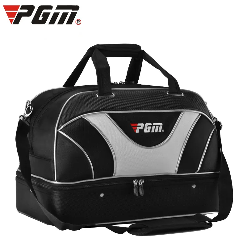 

2018 PGM Golf Clothes Bag Men's ball bag Large Capacity Double Layer clothes bag Nylon Waterproof golf bag for men