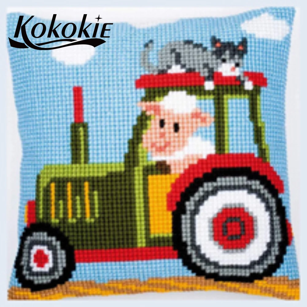 Accessories for cross stitch pillow kits embroider needlework diy knitting needles kit embroidery yarn pillowcase | Дом и сад