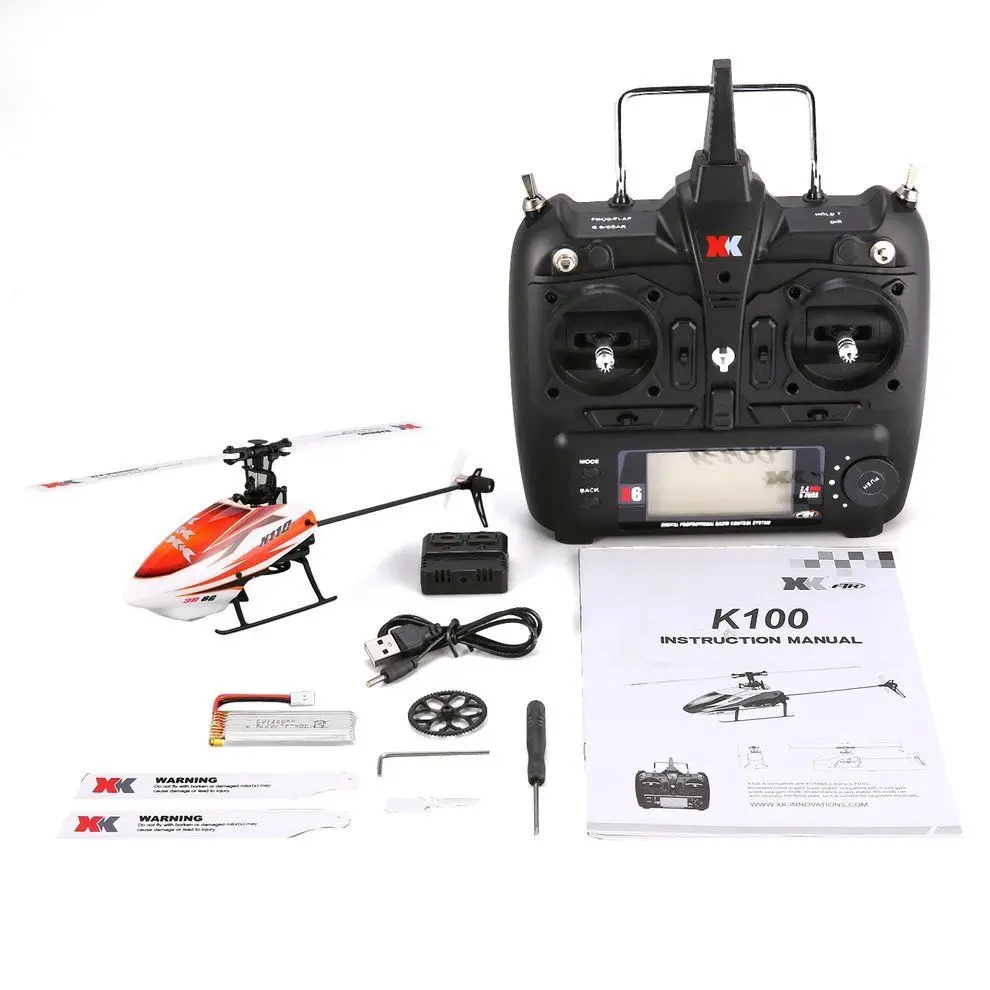 XK K110 6CH 3D 6G System Mini Brushless RC Helicopter Drone with Gyro RTF Helicopter Remote Control Toys for Boys
