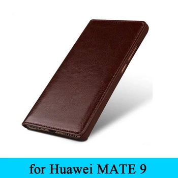 

Mate 9 Genuine Leather Case Business Flip Folding Phone Protective Skin Cover Bag for Huawei Mate9 MHA-AL00 Cases Free Shipping