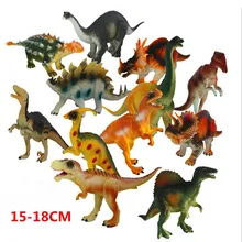 12 шт./лот 15-18 см динозавр пластиковая модель забавная игрушка экшн и фигурки T-REX динозавр игрушки для детей с коробкой