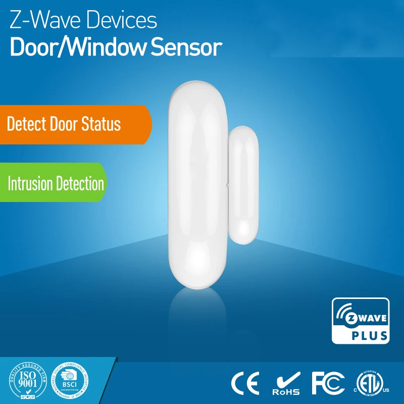 

Smart Z-wave Door Window Sensor Compatible with Zwave 300 500 series Magnet Lock Door Sensor Alarm