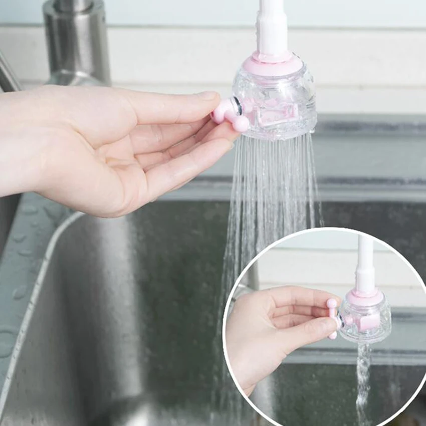

Rotating Water Saving Shower Head Adjustable Tap Nozzle Swivel Aerator Filter Sprayer Spout Dual Water Spouts Kitchen