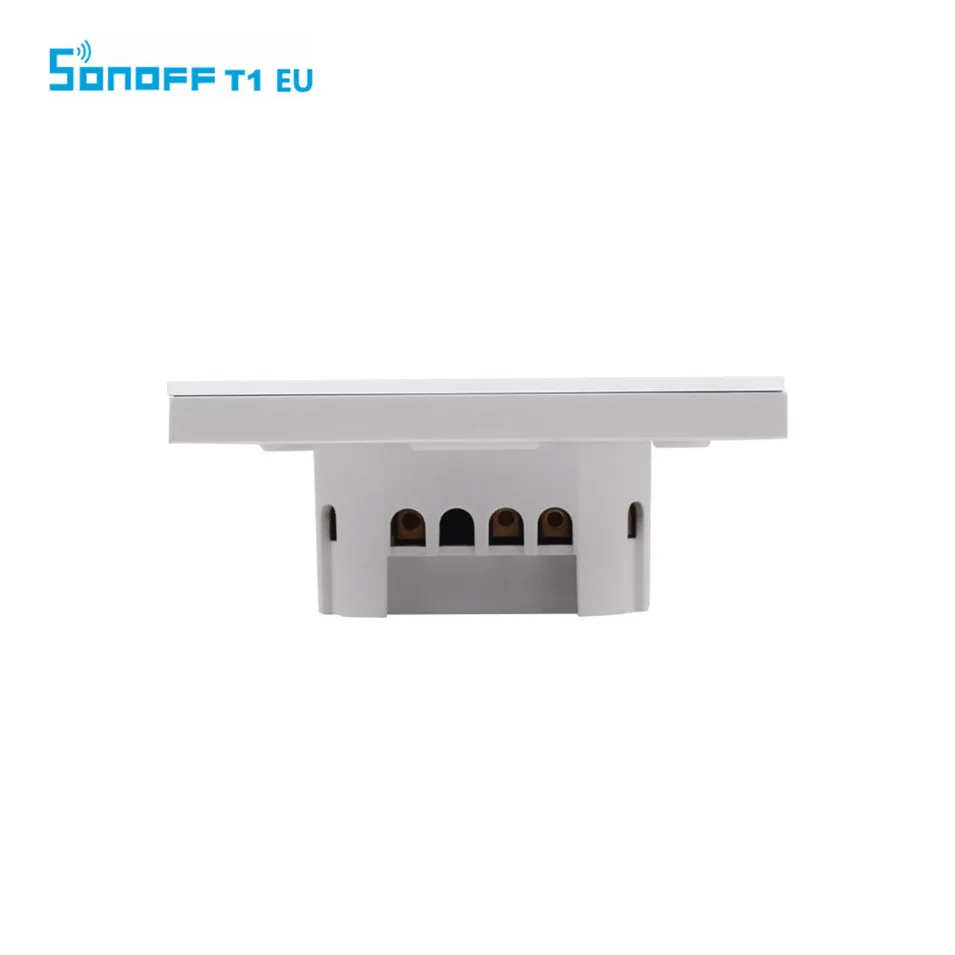 Sonoff T1 ЕС умный Wifi настенный сенсорный светильник переключатель 1 банда 2 банда сенсорный/WiFi/433 RF/APP дистанционный Умный домашний переключатель работает с Alexa