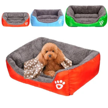 

Pet Bed For Dogs 1 PC Pet Dog Cat Beds Puppy Cushion House Soft Warm Kennel Dog Mat Blanket S M L Pet Bed Sofa Wholesale 50D28